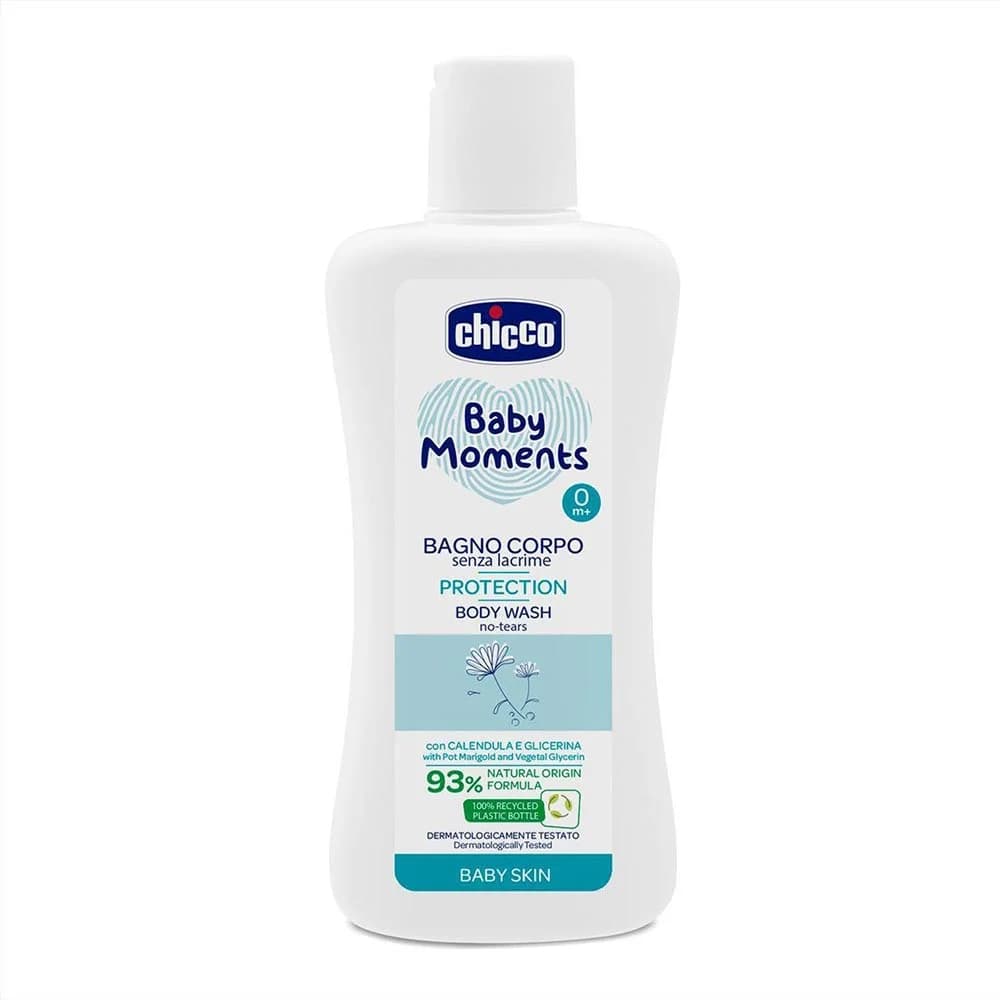Chicco Baby Moments - Protection Bagno Corpo Senza Lacrime Pelli Delicate, 200ml
