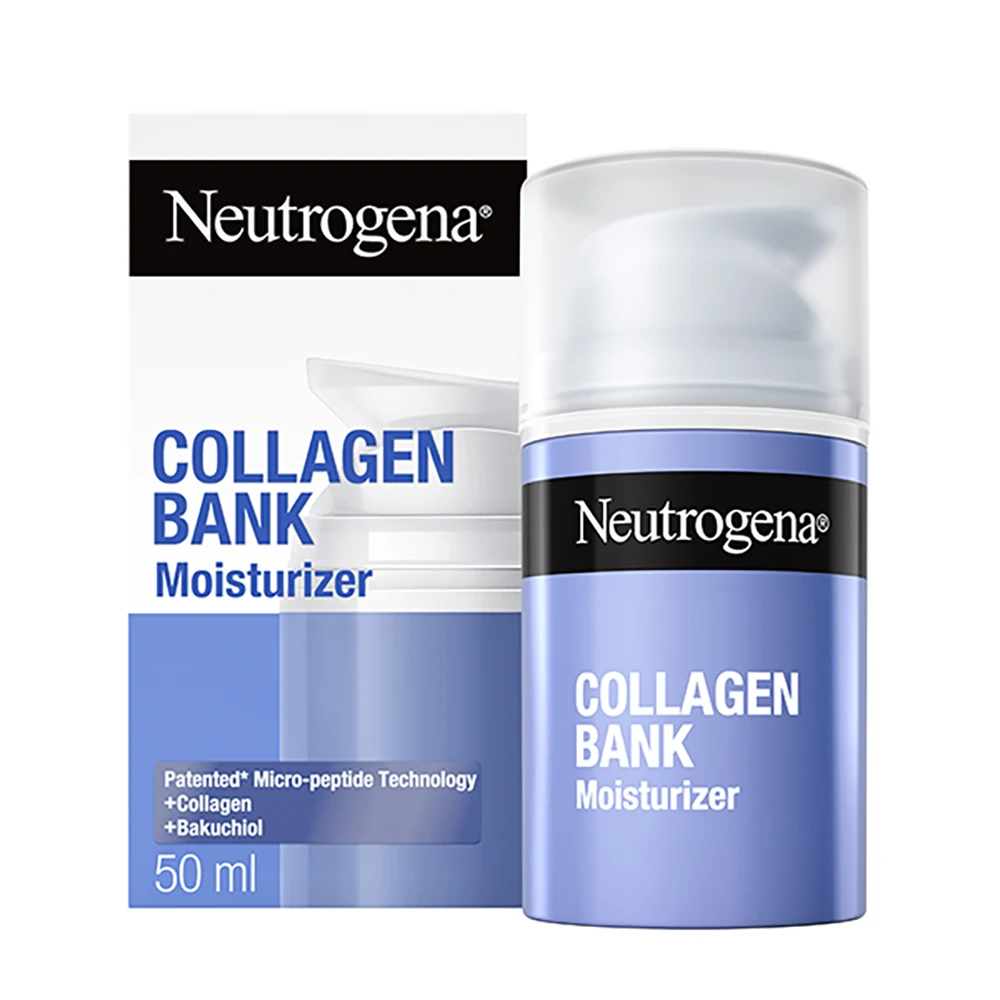 Neutrogena Collagen Bank Crema Viso Crema Antirughe Donna Tecnologia Micropeptidi, 50ml