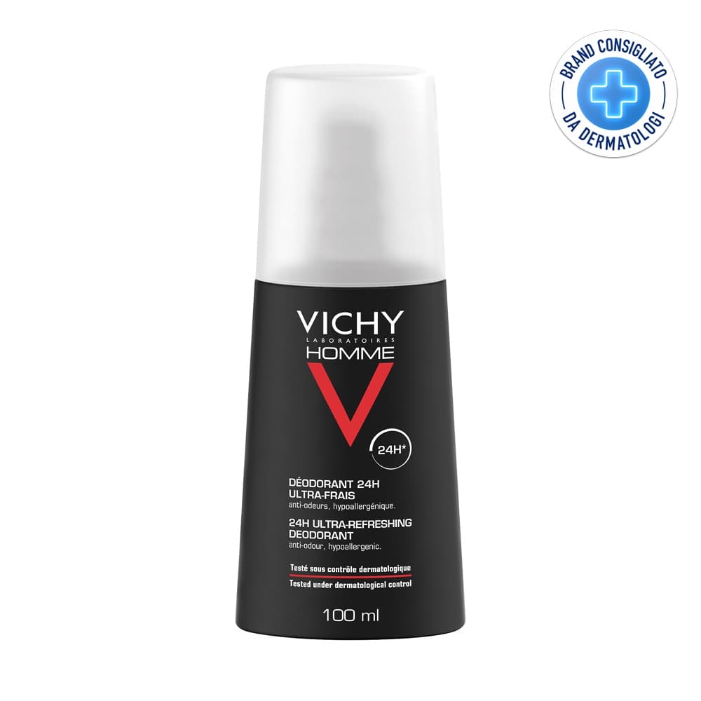 Vichy Homme - Deodorante 24H Ultra-Fresco Spray, 100ml