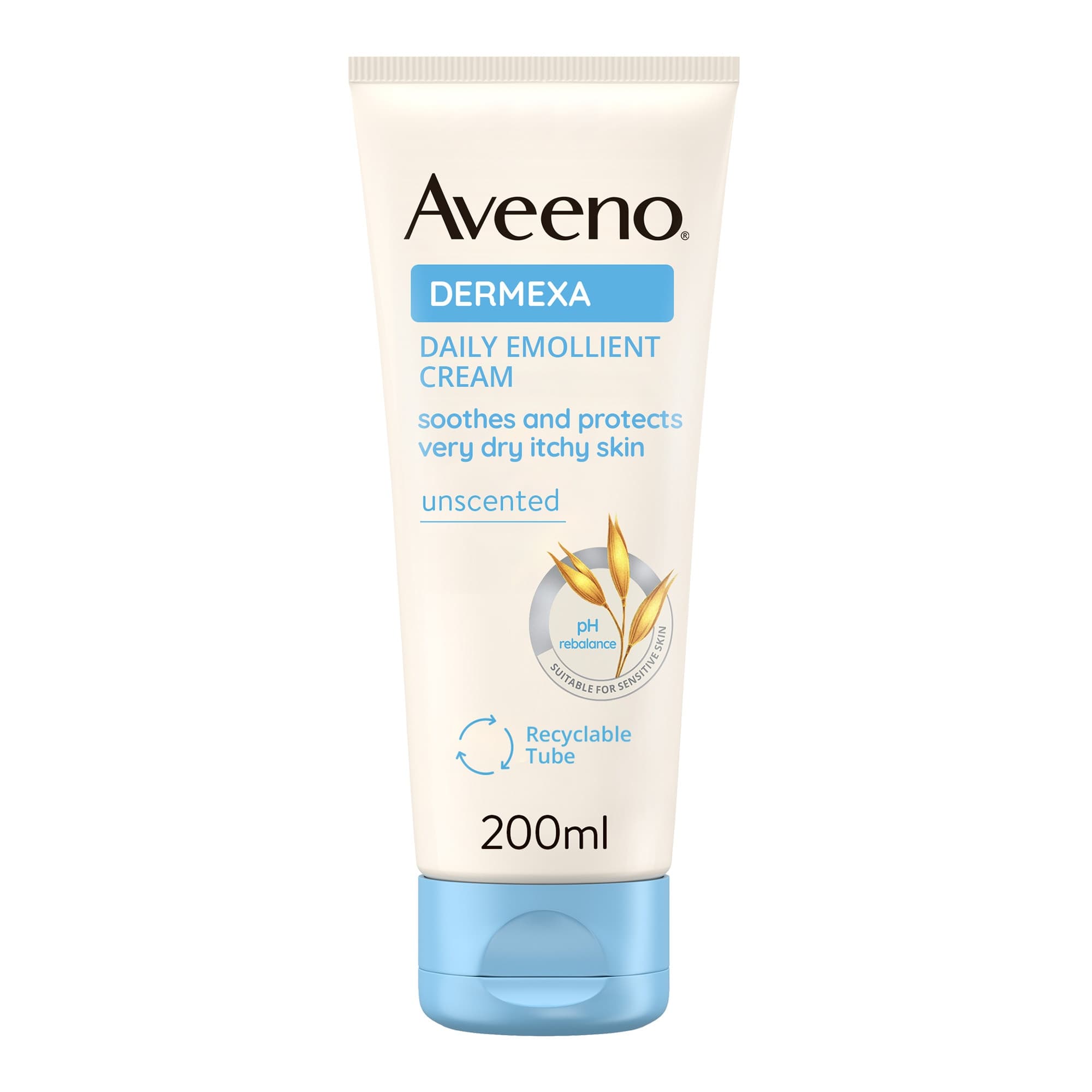 Aveeno Dermexa Crema Emolliente Quotidiana Crema Dermatite Atopica Pelle Secca e Sensibile, 200ml