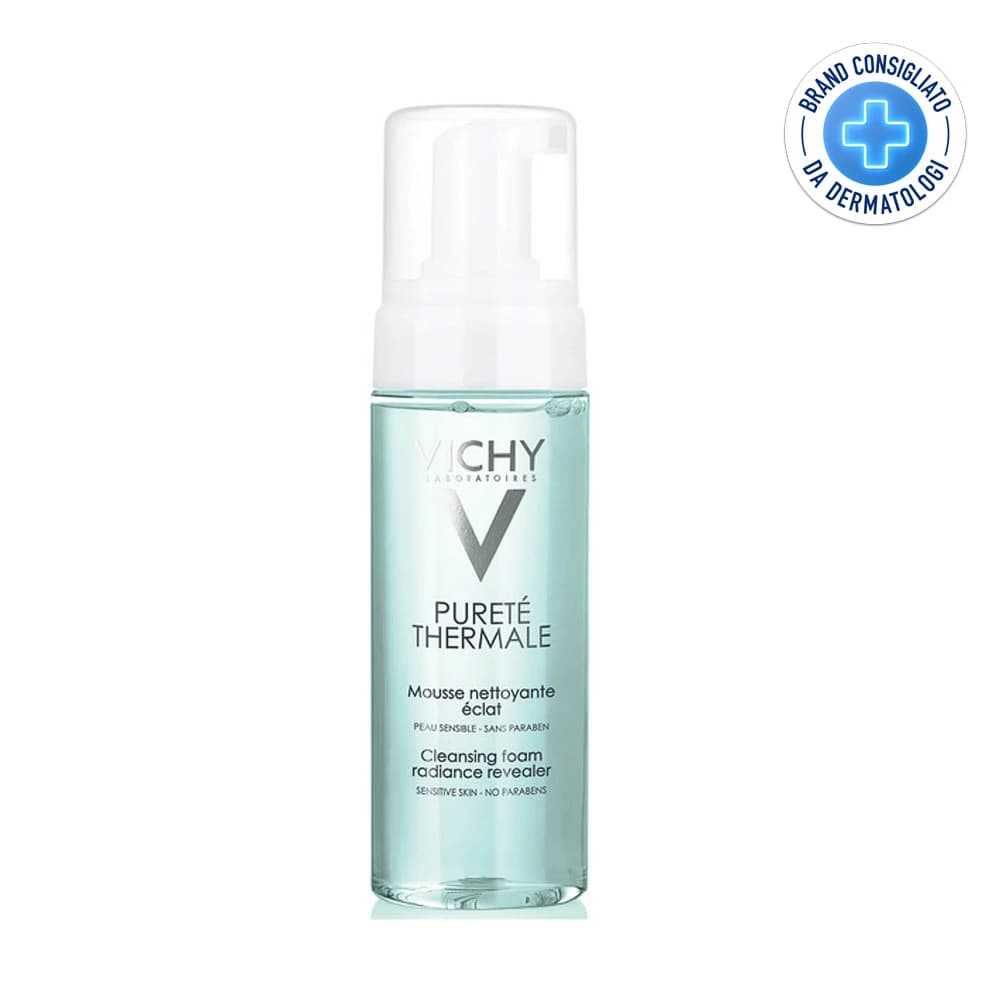 Vichy Purete Thermale - Acqua Mousse Detergente Illuminante, 150ml
