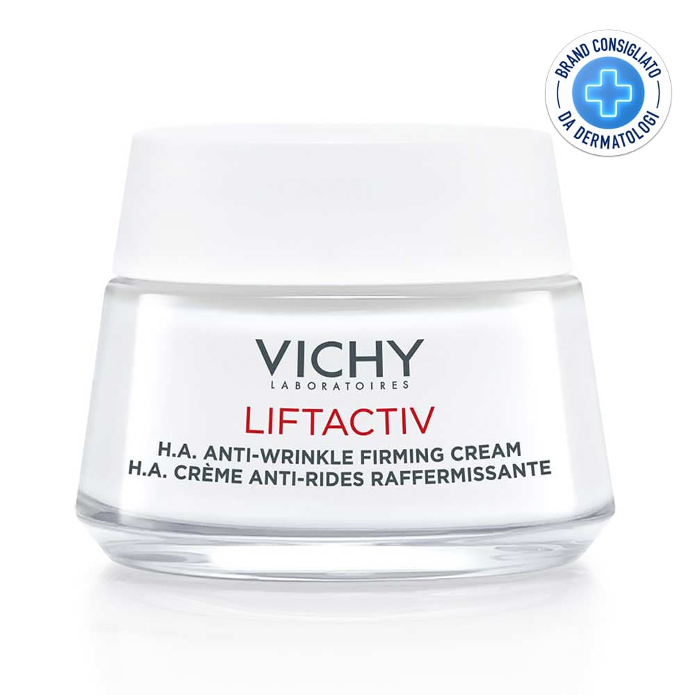 Vichy Liftactiv - H.A. Crema Rassodante Anti-Rughe per Pelle Secca, 50ml