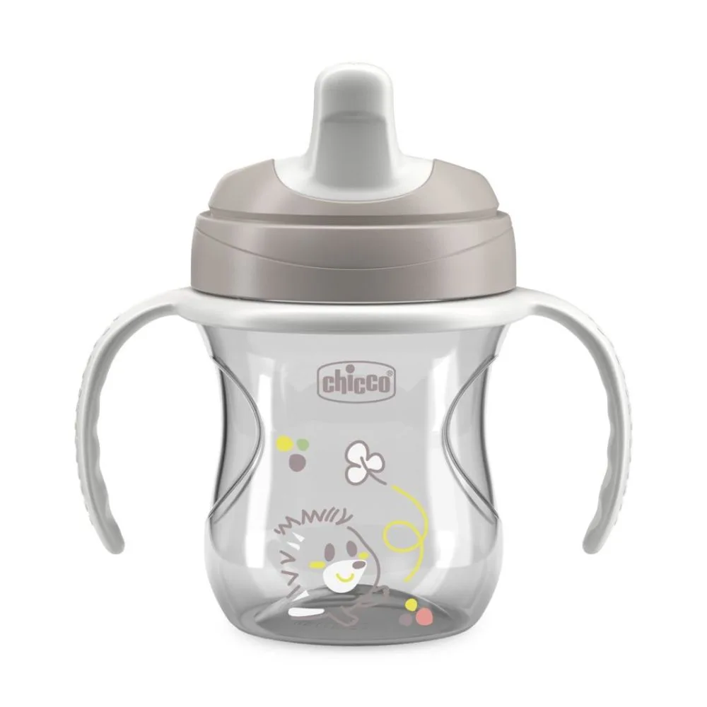 Chicco Training Cup Tazza 6m+ colore Grigio, 200ml