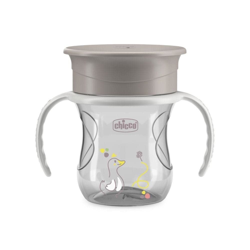 Chicco Perfect Cup Tazza 12m+ Colore Grigio, 200ml