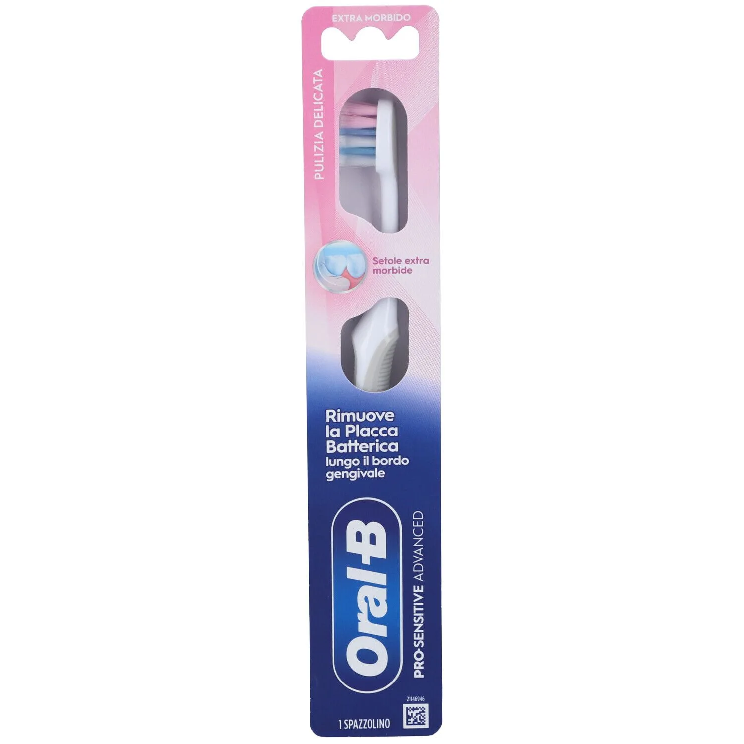 Oral-B Pro-Sensitive Advanced Spazzolino con Setole Extra Morbide, 1 Pezzo