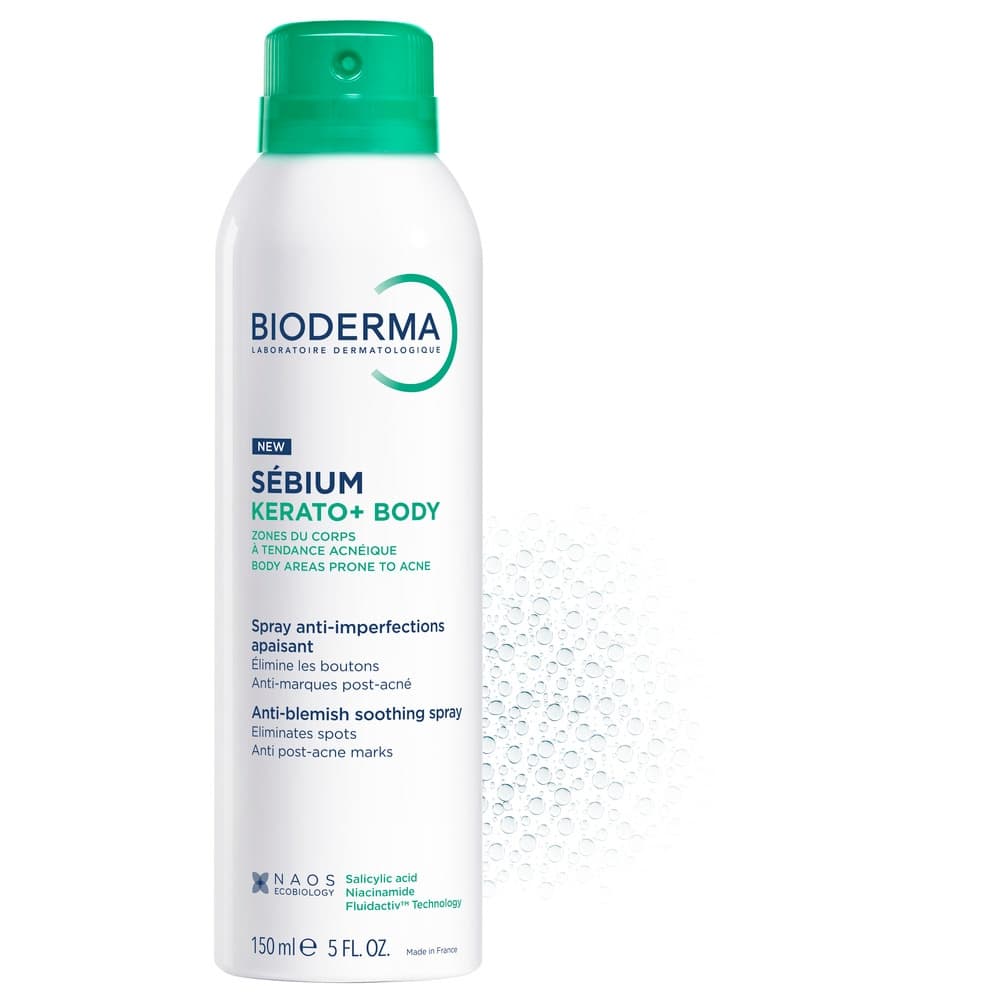 Bioderma Sébium Kerato+ Body Spray Acne del Corpo, 150ml