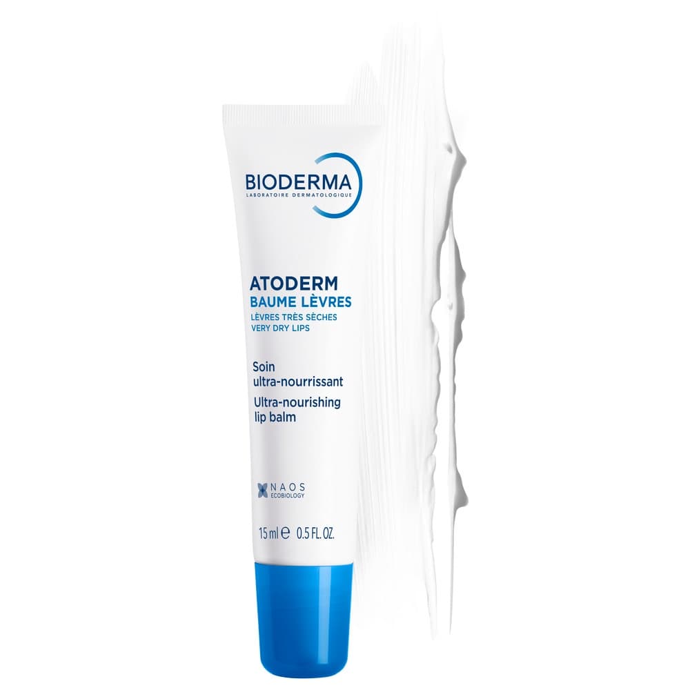 Bioderma Atoderm Baume Lèvres Balsamo Riparatore Labbra, 15ml