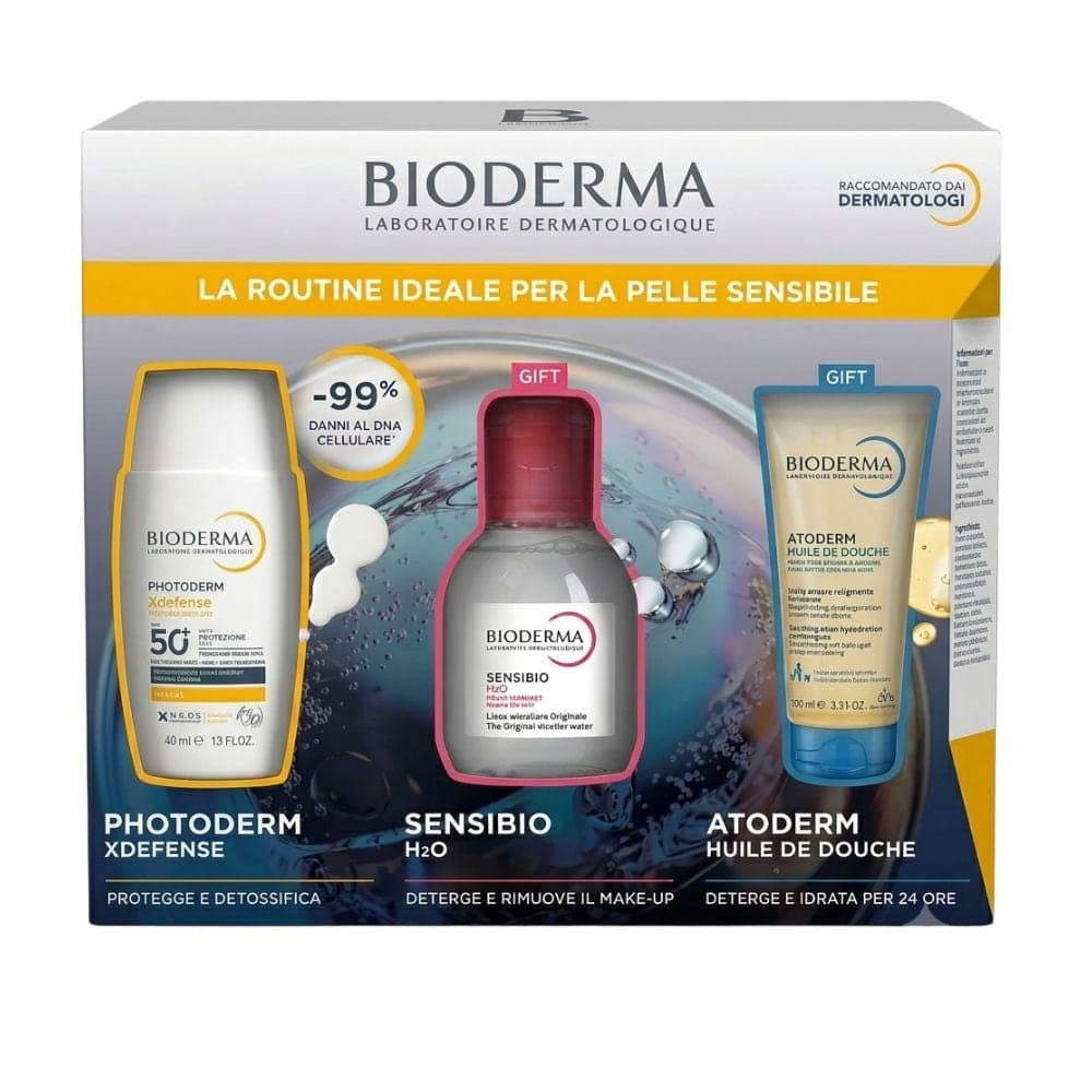 Bioderma Kit da viaggio per la cura della pelle sensibile, 3 prodotti