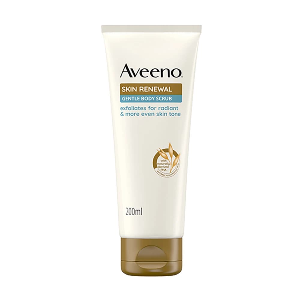 Aveeno Skin Renewal Body Scrub Trattamento Esfoliante per pelle secca, 200ml
