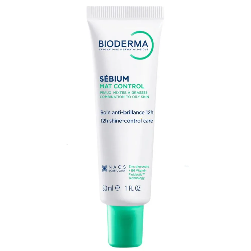 Bioderma Sébium Mat Control - Crema opacizzante e seboregolatrice per pelle mista e grassa, 30 ml
