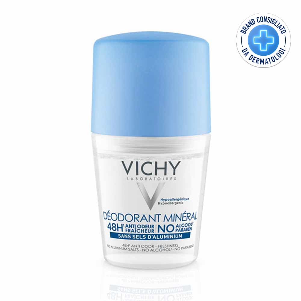 Vichy Deodorante Roll-On Pelle Sensibile e Depilata, 50ml