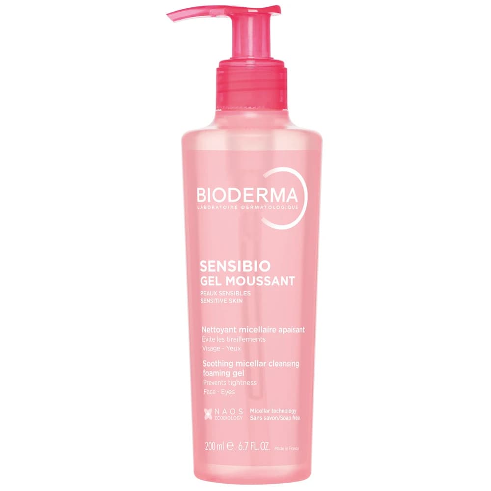 Bioderma Sensibio - Gel Moussant Detergente Micellare Lenitivo, 200 ml