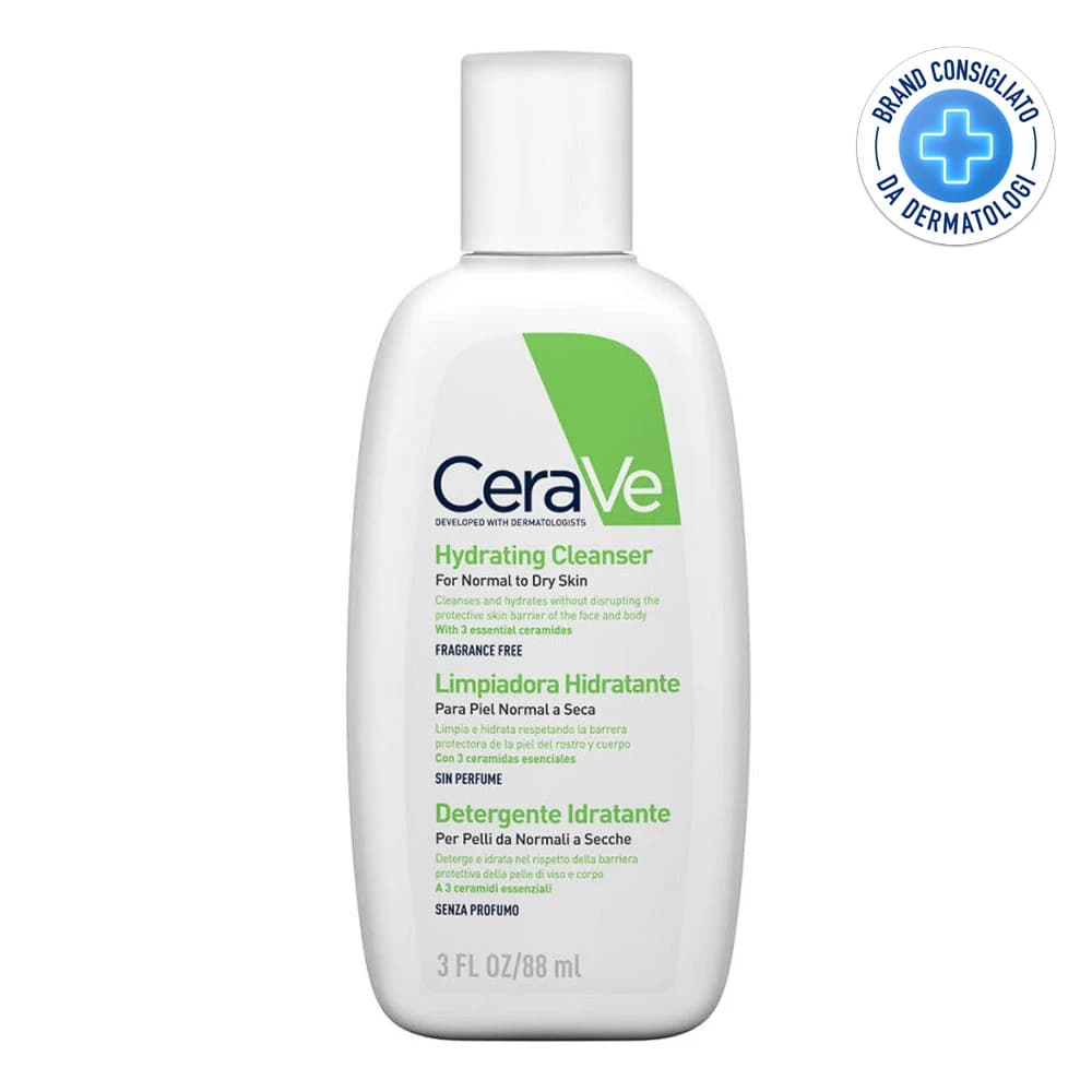 CeraVe Detergente Idratante Viso Pelle da Normale a Secca, 88ml