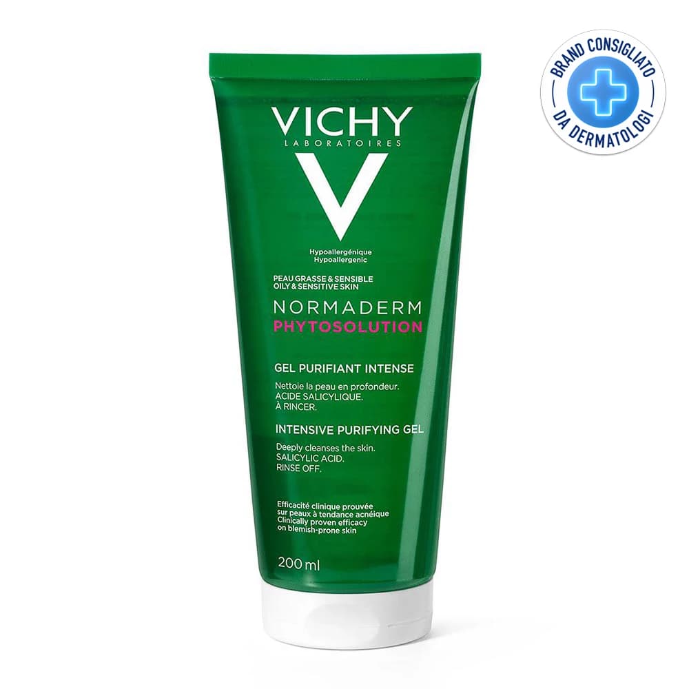 Vichy Normaderm - Gel Purificazione Intensa Detergente Anti-Imperfezioni, 200ml