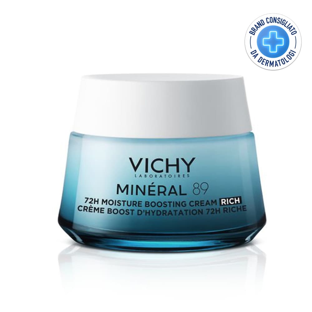 Vichy Minéral 89 - Crema Idratante 72H Ricca, 50ml