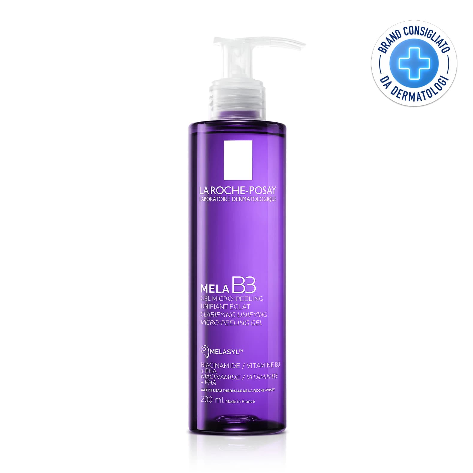 La Roche-Posay Mela B3 - Gel Detergente Micro-Peeling Anti-Macchie Viso, 200ml