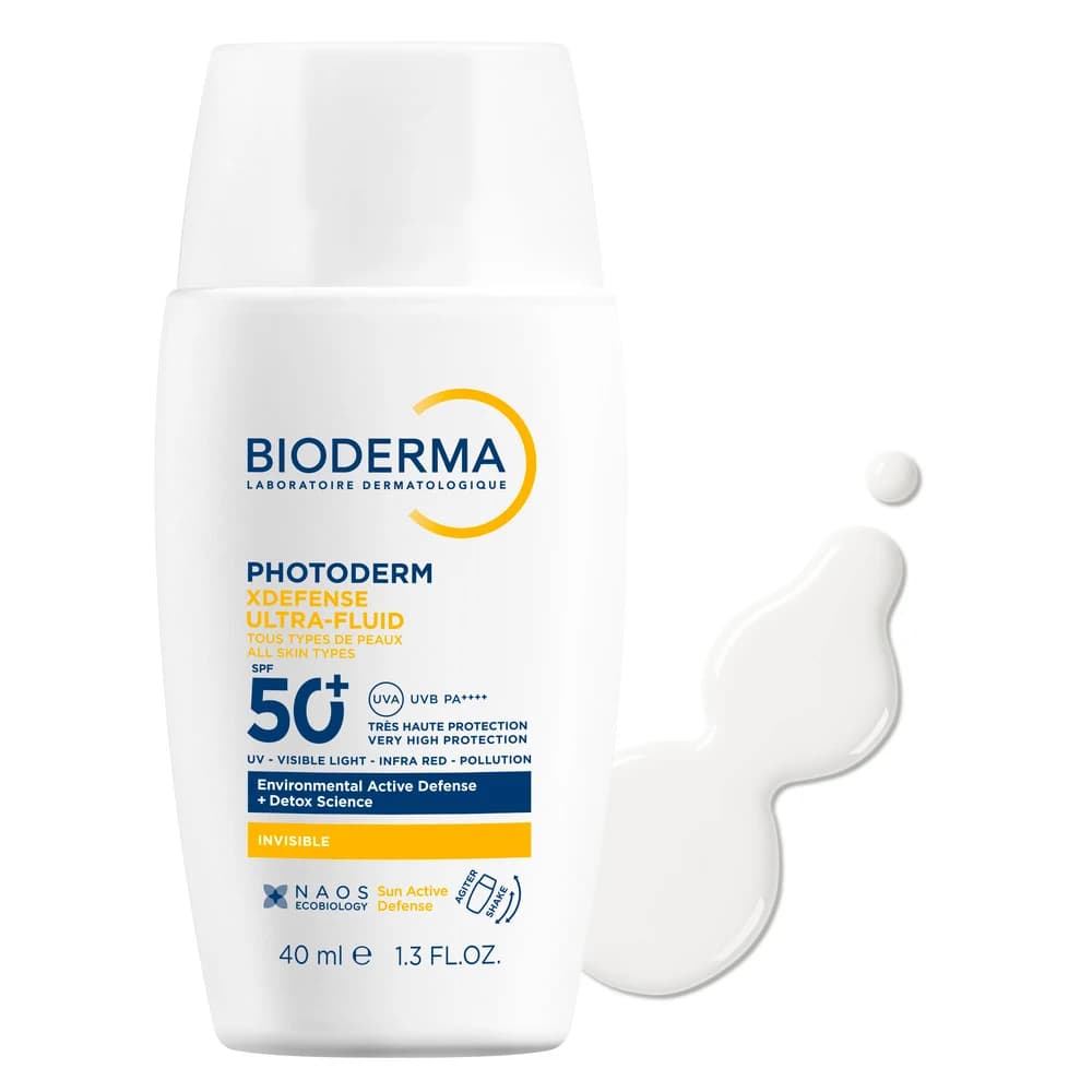Bioderma Photoderm - XDefense Ultra-Fluid SPF50+ Invisible Protezione Solare Fluida, 40ml