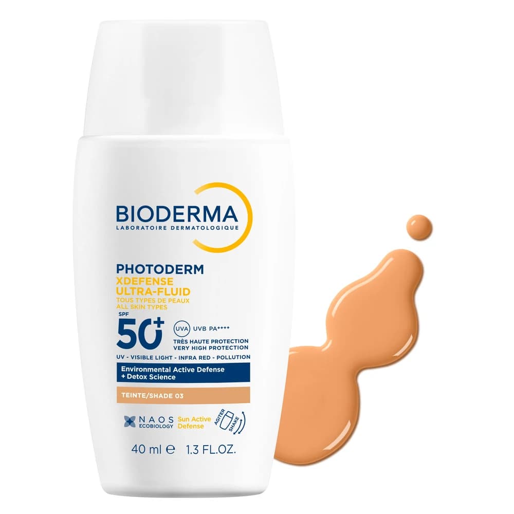Bioderma Photoderm - XDefense Ultra-Fluid SPF50+ Tinta 03 Protezione Solare Colorata, 40ml