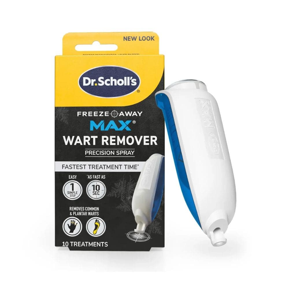 Scholl Freeze Away Max - Spray rimuovi verruche Scholl per le mani e i piedi, 1 dispositivo da 35 ml