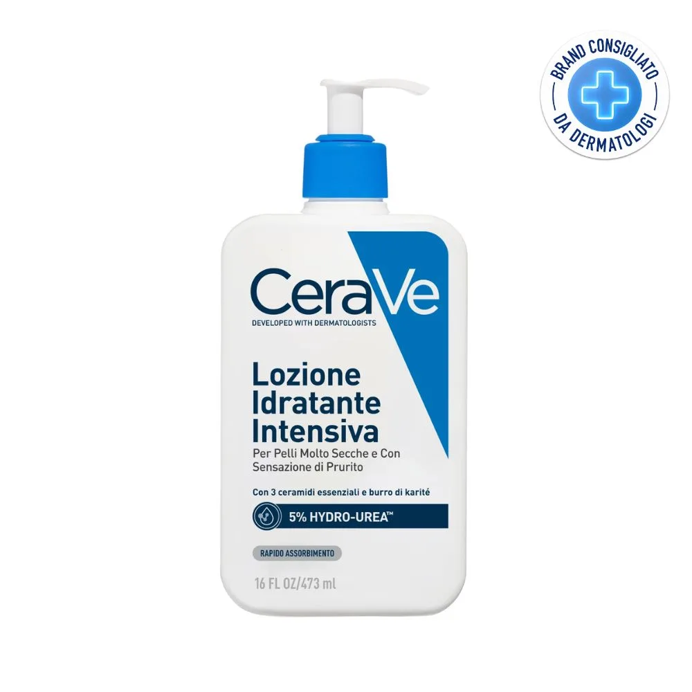 CeraVe Lozione Idratante Intensiva per Pelle Secca e Molto Secca con Prurito Idrata e Dona Sollievo, 473ml