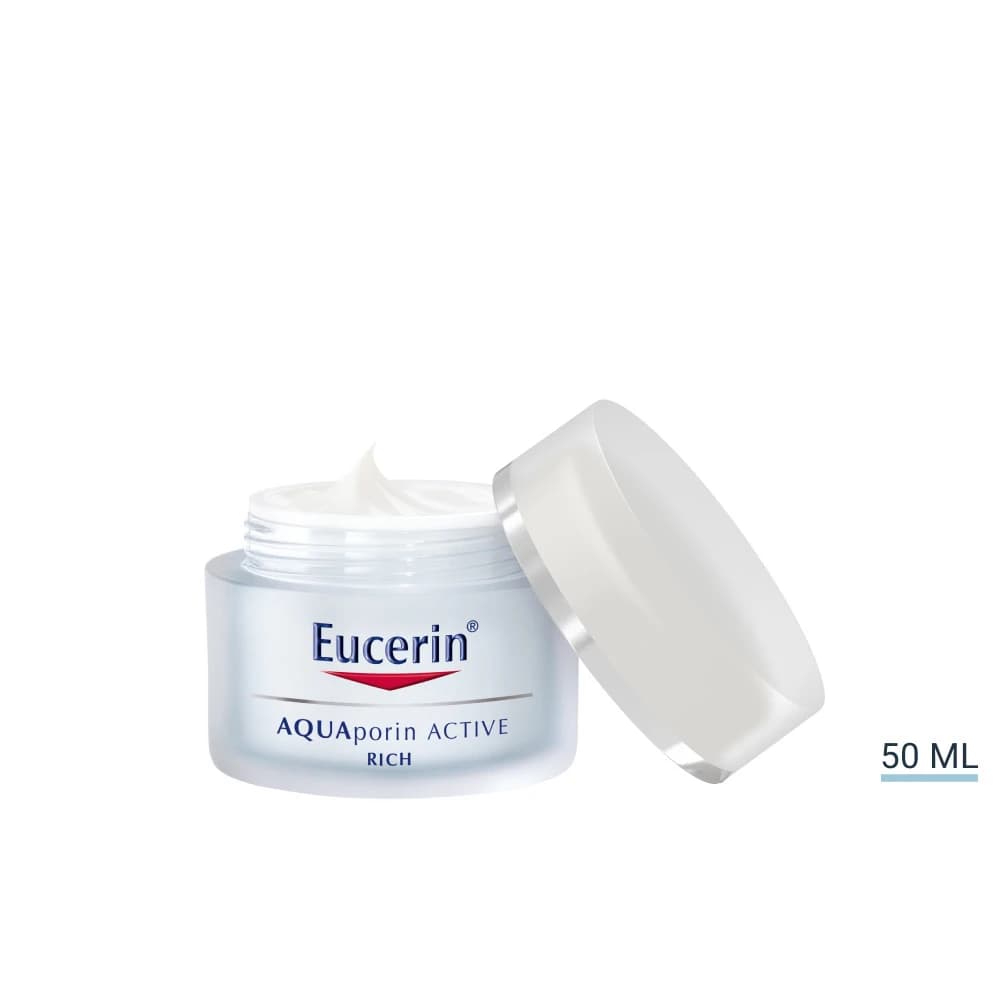Eucerin Aquaporin Active - Crema Idratante per Pelli Secche, 50ml