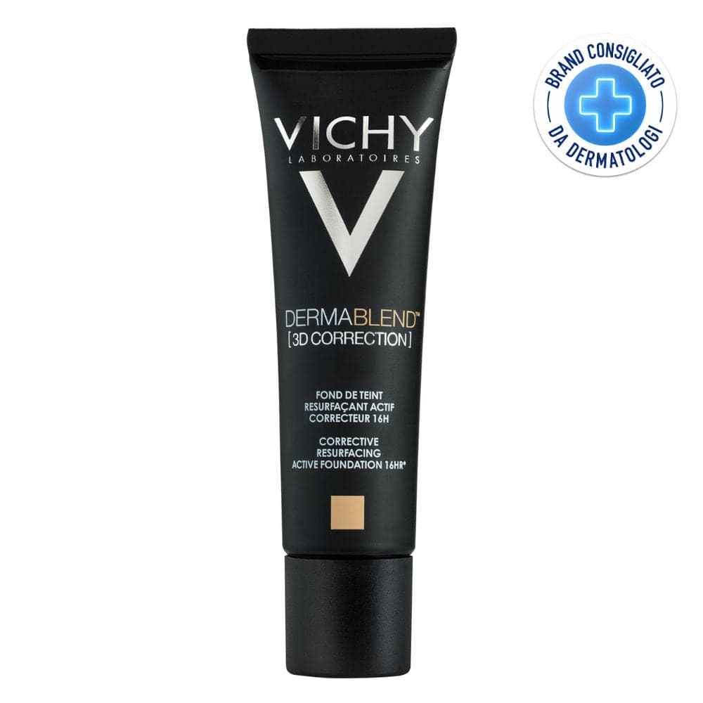 Vichy Dermablend - 3D Fondotinta Coprente per Pelle Grassa Tonalità 45, 30ml