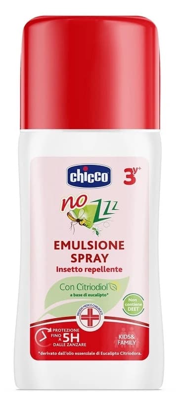 Chicco NOzzz - Emulsione Spray Insetto-repellente 3+ anni, 100ml
