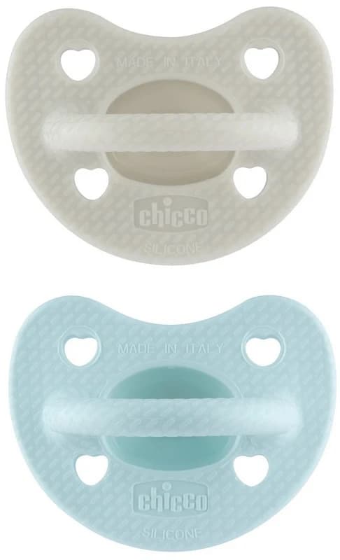 Chicco PhysioForma - Soft Luxe 6-16M Succhietto in Silicone Bimbo, 2 pezzi
