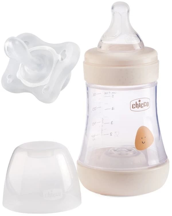 Chicco Perfect 5 Biberon 0M+ 150ml + Gommottino 0-2 mesi in Silicone Unisex