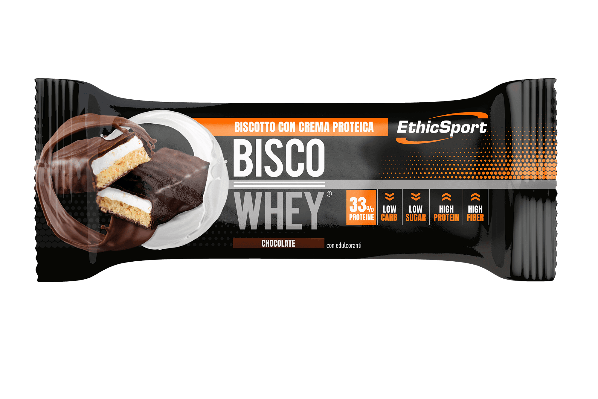 Bisco Whey - High Protein Bar - Chocolate - Box Da 18 Pz