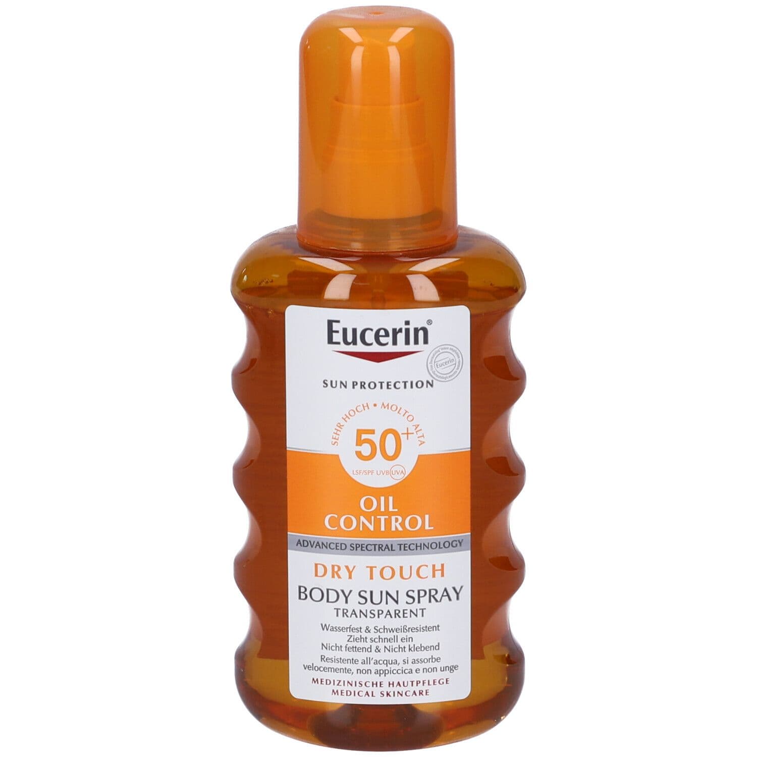 Eucerin Sun Spray Trasparente Fp 50 200 ml - risparmia il 20% con il codice: beiesdorf0826