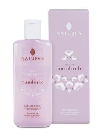 Fiori di Mandorlo Bagnodoccia con Latte di Mandorla Bio e Acqua di Fresia 200 ml - Bios Line