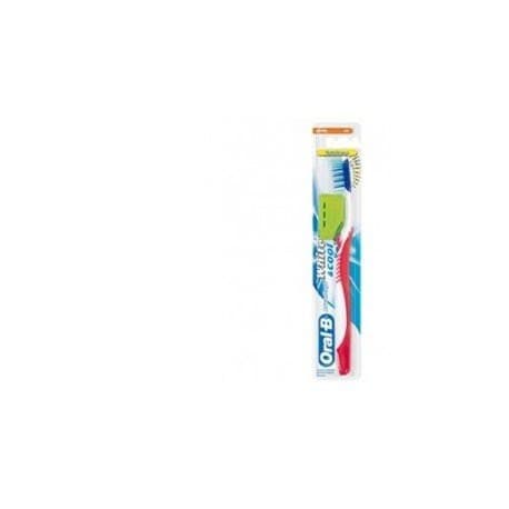 Oral-B Advant White&Cool Spazzolino Manuale Medio 35 mm con Nettalingua 1 Pezzo - Oral-B