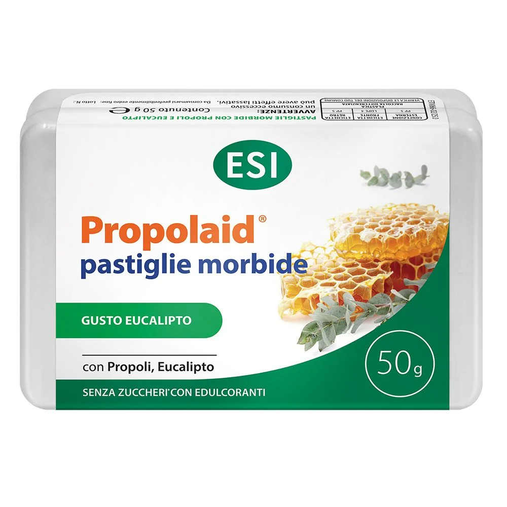 Propolaid Caramelle Gommose con Propoli ed Eucalipto per Benessere di Gola e Vie Respiratorie 50g - ESI