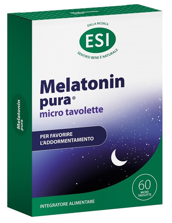 Esi Melatonin Pura Integratore per il Sonno con Melatonina 60 Microtavolette - ESI
