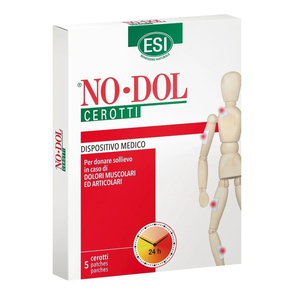 Esi No Dol Cerotti Lenitivi per Dolori Muscolari e Articolari 5 Pezzi - ESI