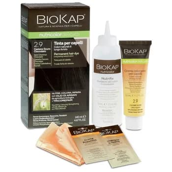 Biokap Nutricolor Delicato 2.9 Castano Scuro Cioccolato Tinta per Capelli 140 ml - Bios Line