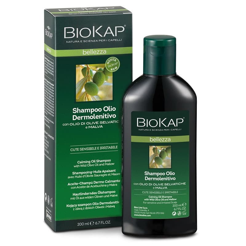 Biokap Shampoo Olio Dermolenitivo per Cuoio Capelluto Sensibile 200 ml - Bios Line