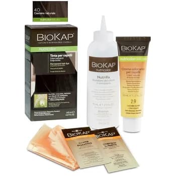 Biokap Nutricolor Tinta Delicata 4.0 Castano Naturale con Olio di Argan 140ml - Bios Line