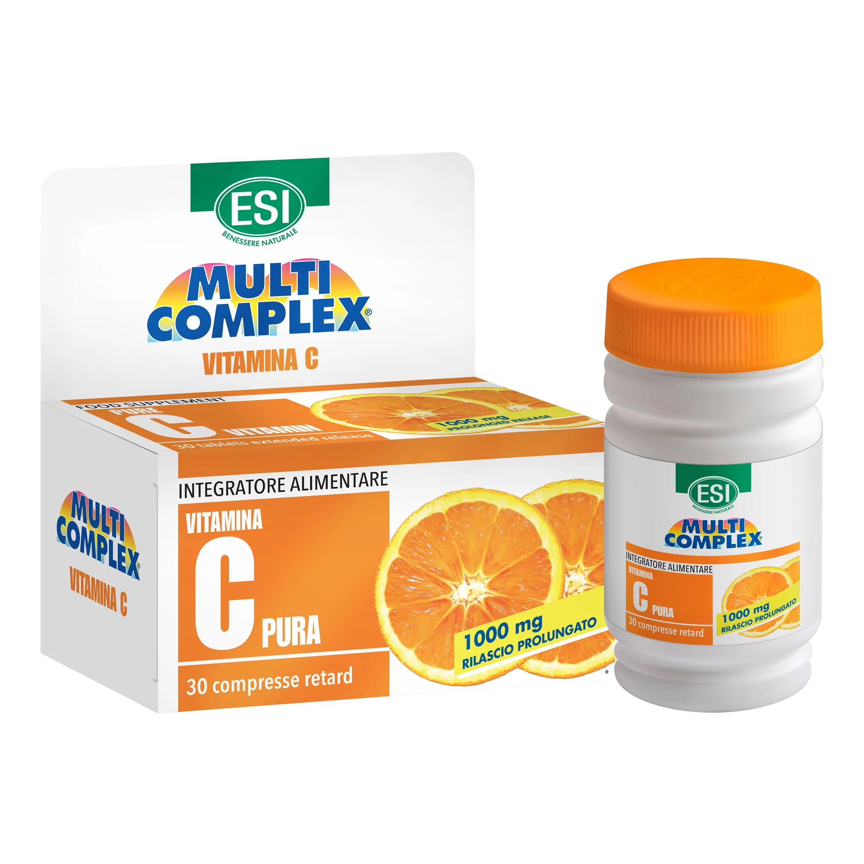 Vitamina C Pura 1000mg Retard Integratore Alimentare 30 Compresse - Esi