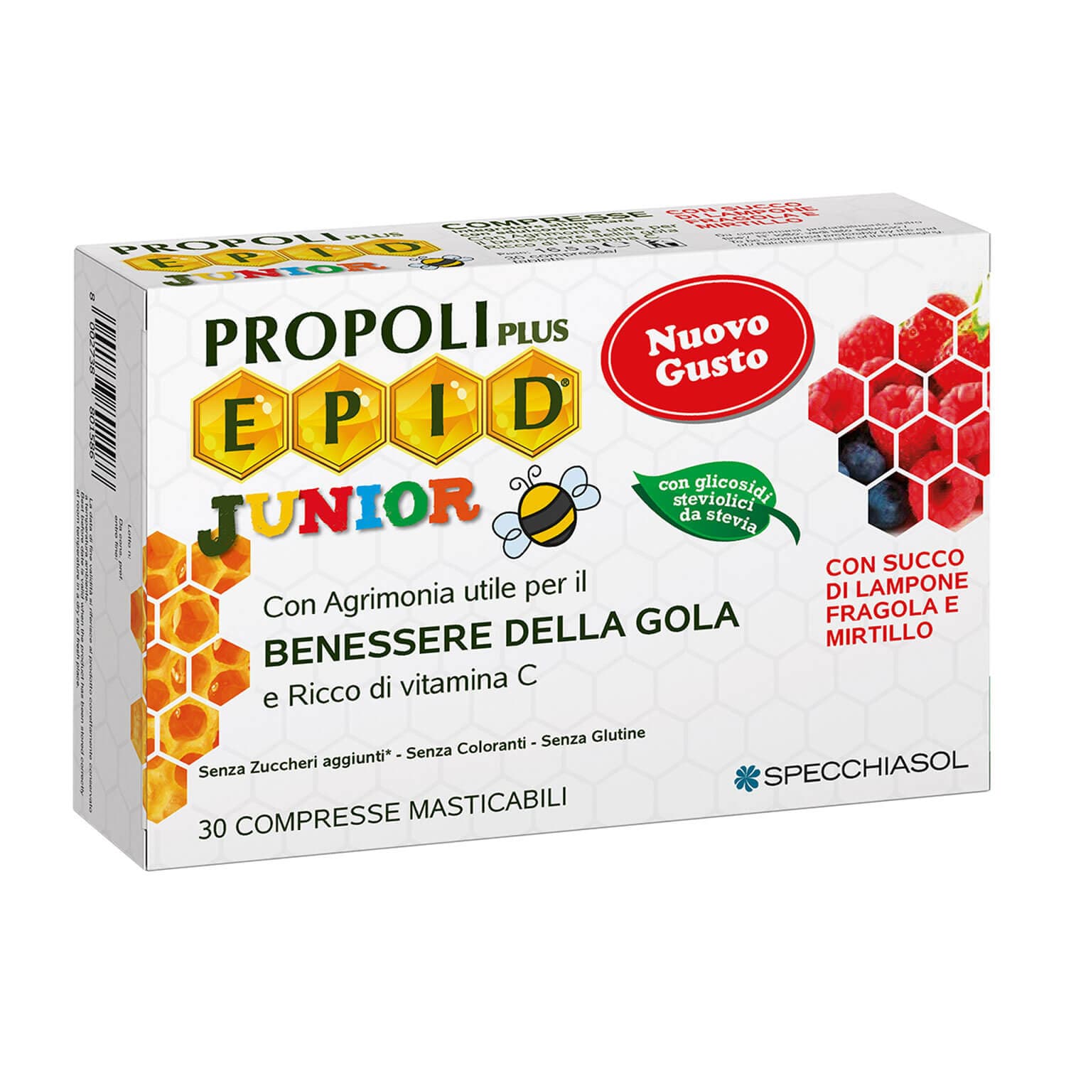 Epid Junior Integratore per Gola e Vie Respiratorie 30 Compresse Masticabili - Specchiasol
