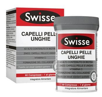 Swisse Capelli Pelle Unghie Integratore per Benessere di Capelli e Unghie - 60 Compresse - Swisse