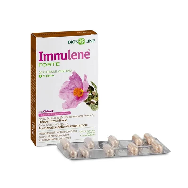 Immulene Forte Integratore Difese Immunitarie 20 Capsule - Biosline