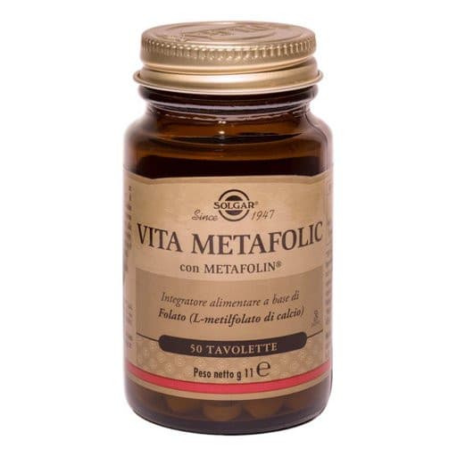 Vita Metafolic 50 Tavolette Integratore Alimentare di Acido Folico - Solgar