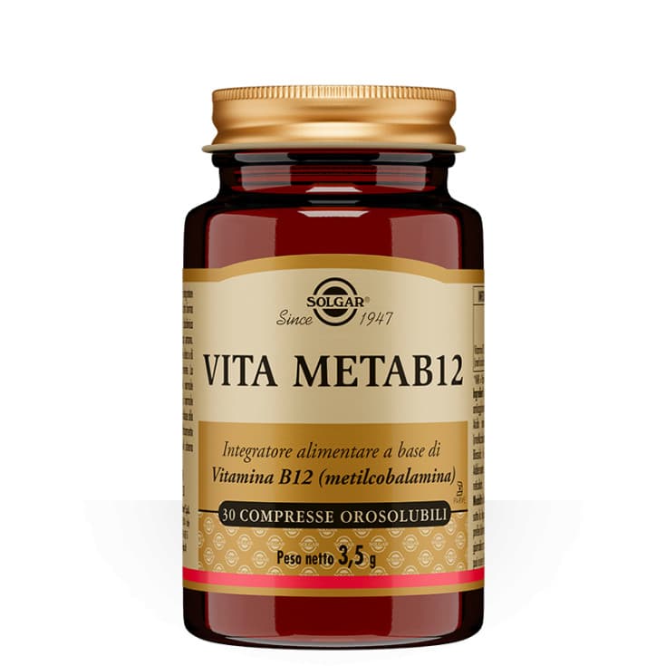Vita Metab12 Integratore Vitamina B12 30 Compresse Orosolubili - Solgar