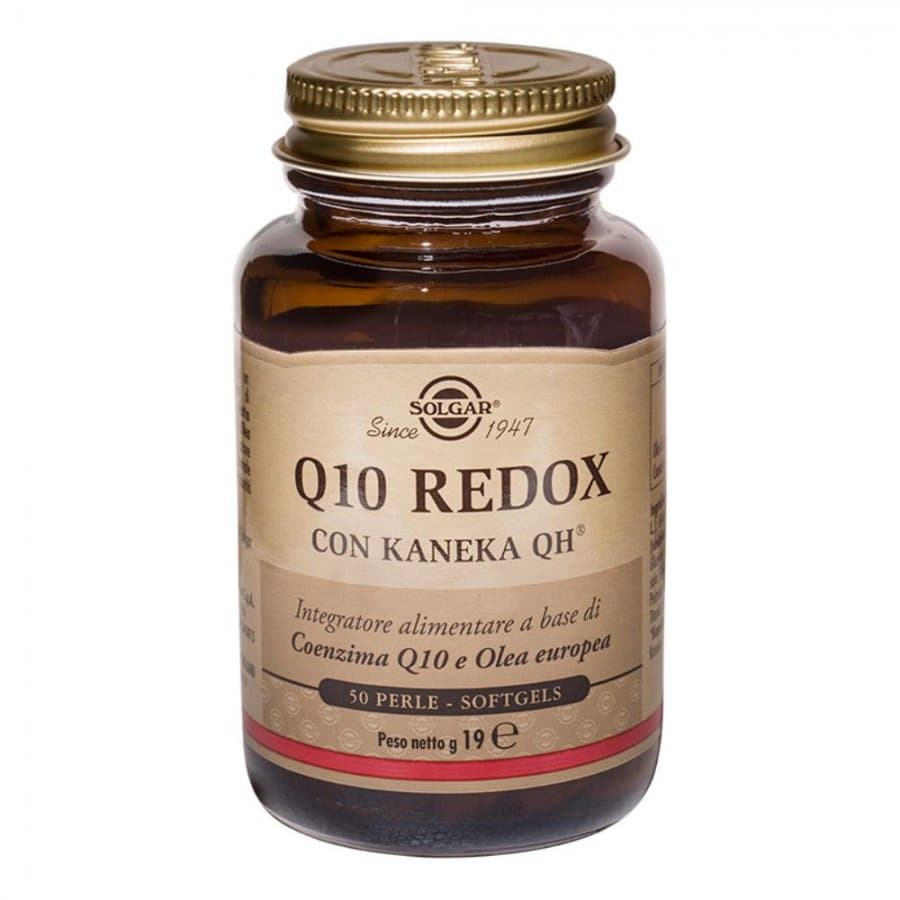 Q10 Redox Integratore Antiossidante Benessere Cardiovascolare 50 Perle Softgel - Solgar