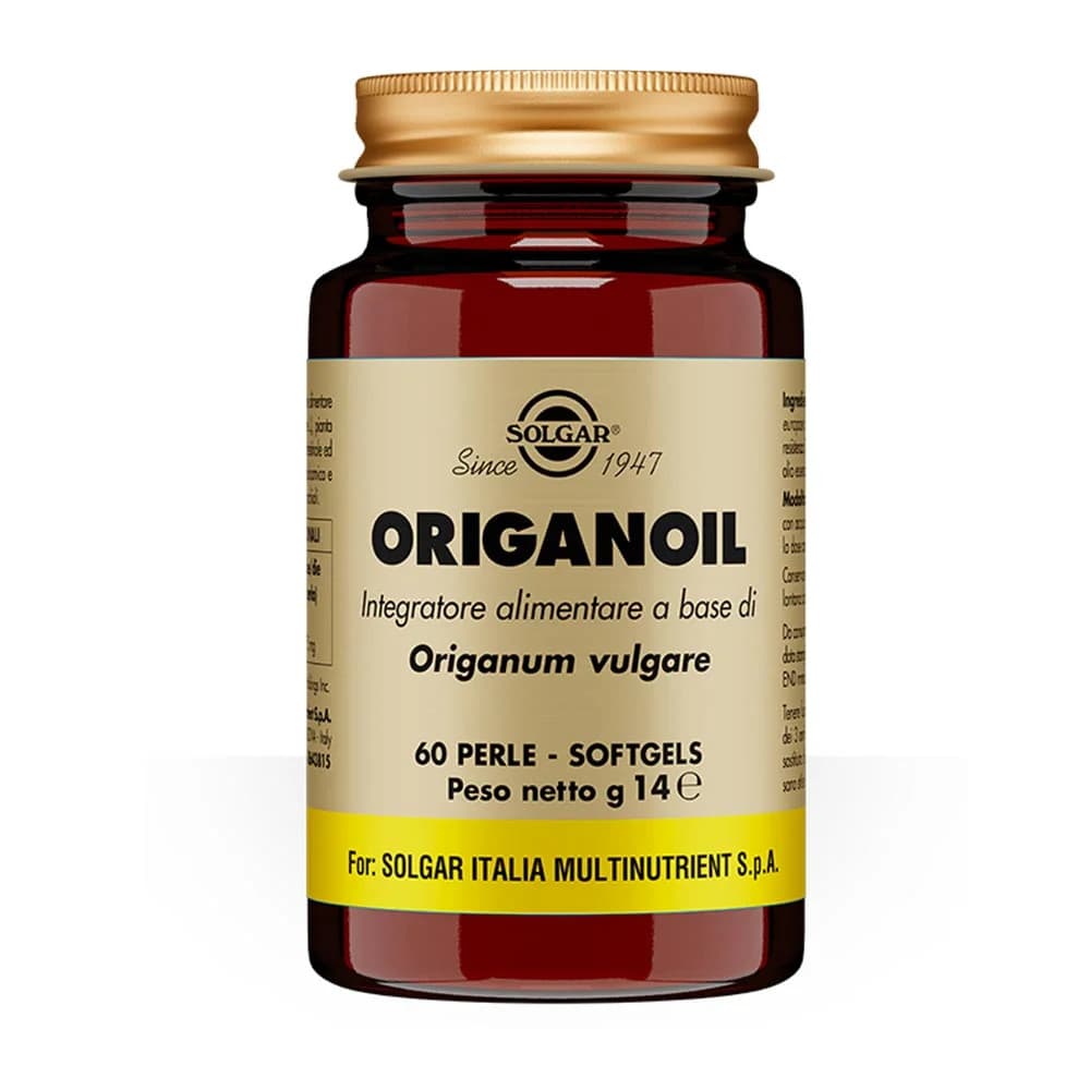 Origanoil Integratore per Motilità Intestinale 60 Perle Softgel - Solgar