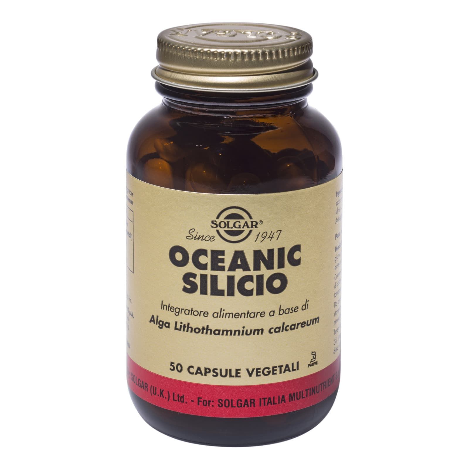 Oceanic Silicio Integratore per Ossa e Capelli 50 Capsule Vegetali - Solgar