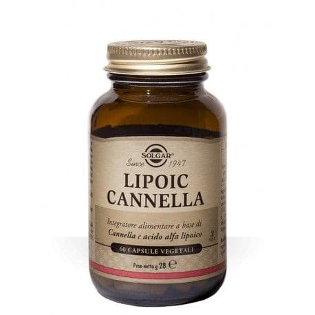 Lipoic Cannella Integratore con Acido Alfa Lipoico 60 Capsule Vegetali - Solgar