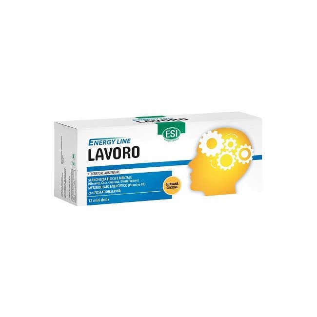 Esi Energy Line Lavoro Integratore Tonico Fisica Mentale 12 Mini Drink - ESI